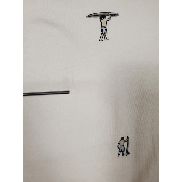 GAP Men's Medium White Essential Crew Shirt Surf Theme Short Sleeve Gap For Good - Picture 8 of 8